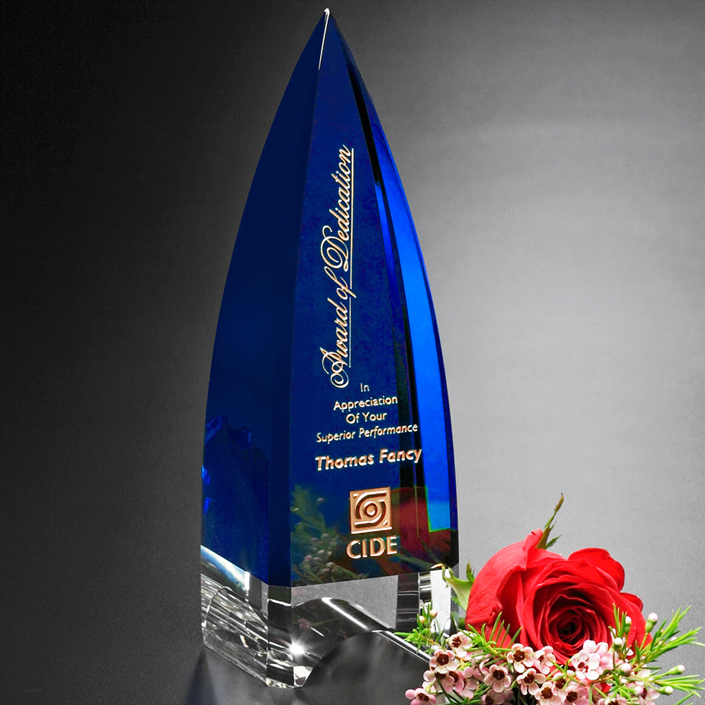 Culmination Indigo Award 7"; sample personalization shown