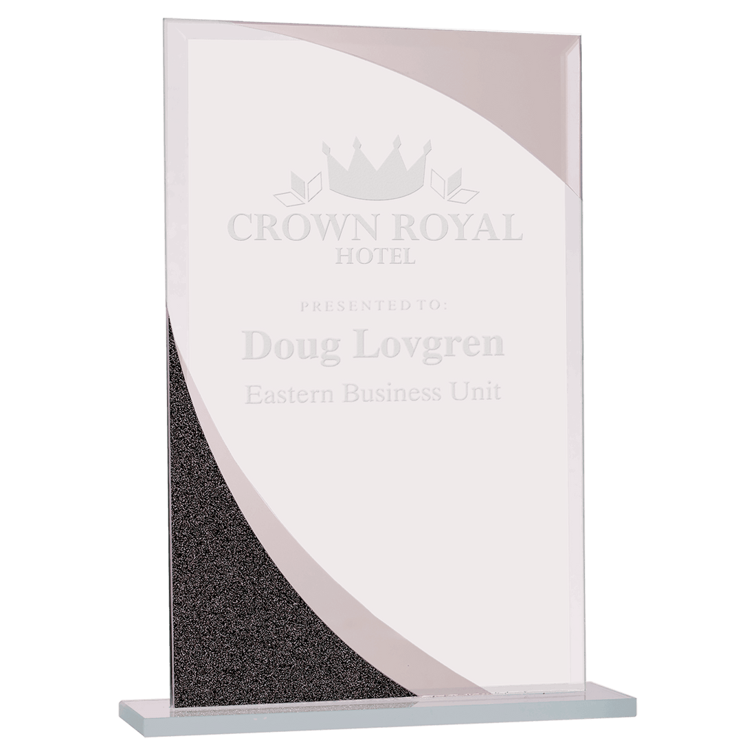 8" Rectangle Designer Glass Award