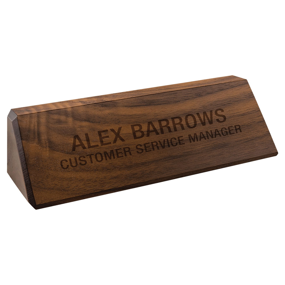 8 1/2" Genuine Walnut Desk Wedge