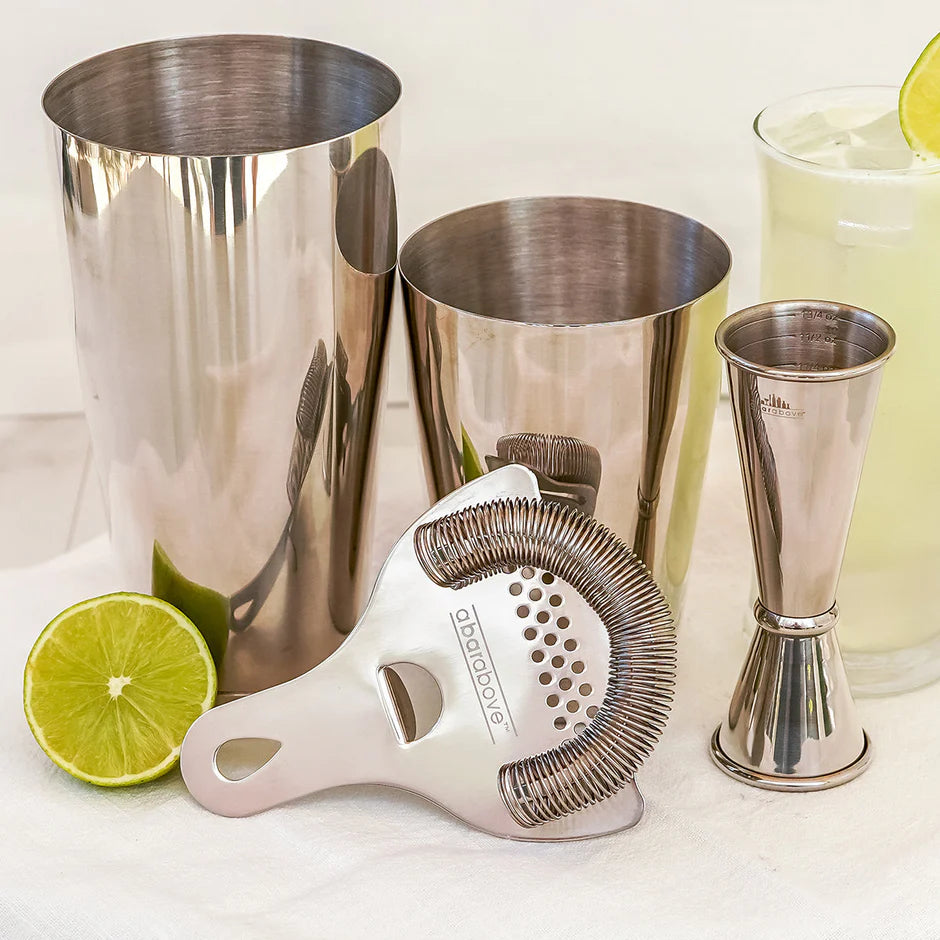  complete Stainless Steel Cocktail Shaker Set (4-Piece)