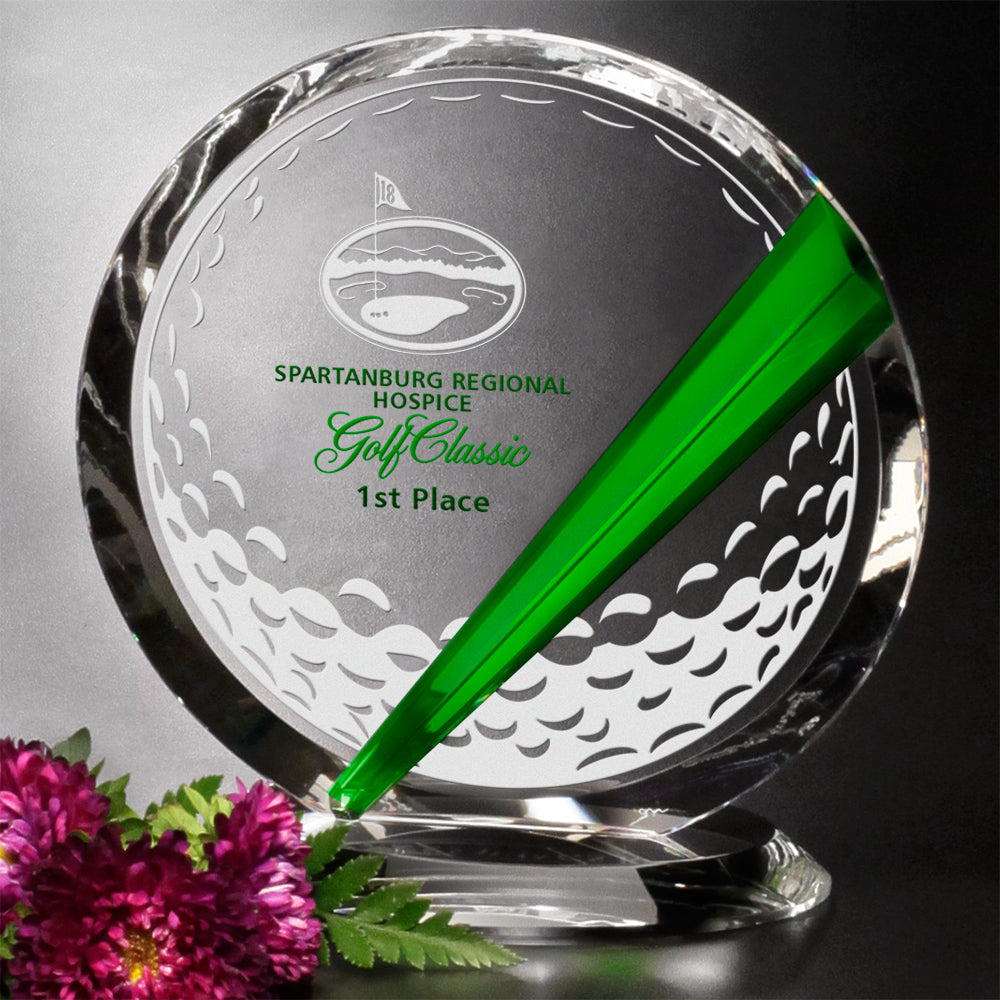Danbury Emerald Circle 7" Dia.; sample personalization shown