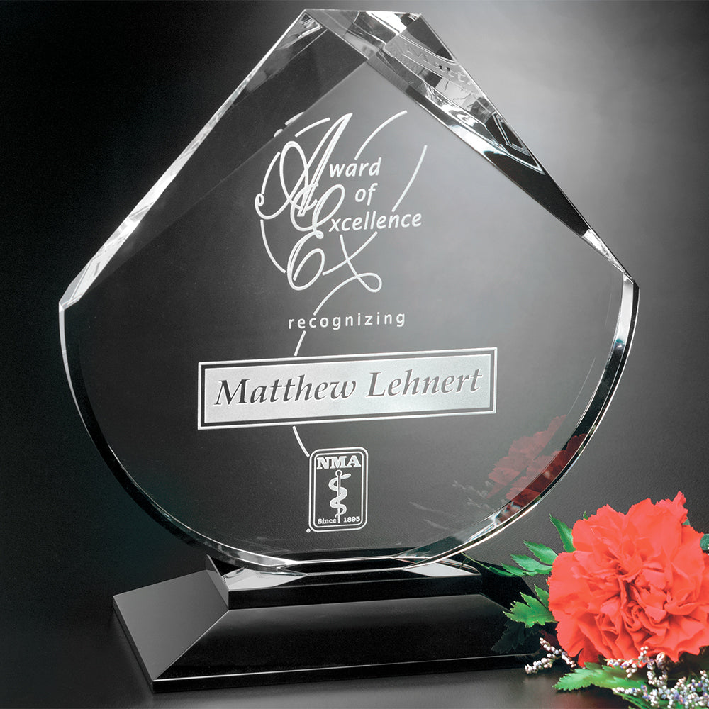Debonair Award 9"; sample personalization shown