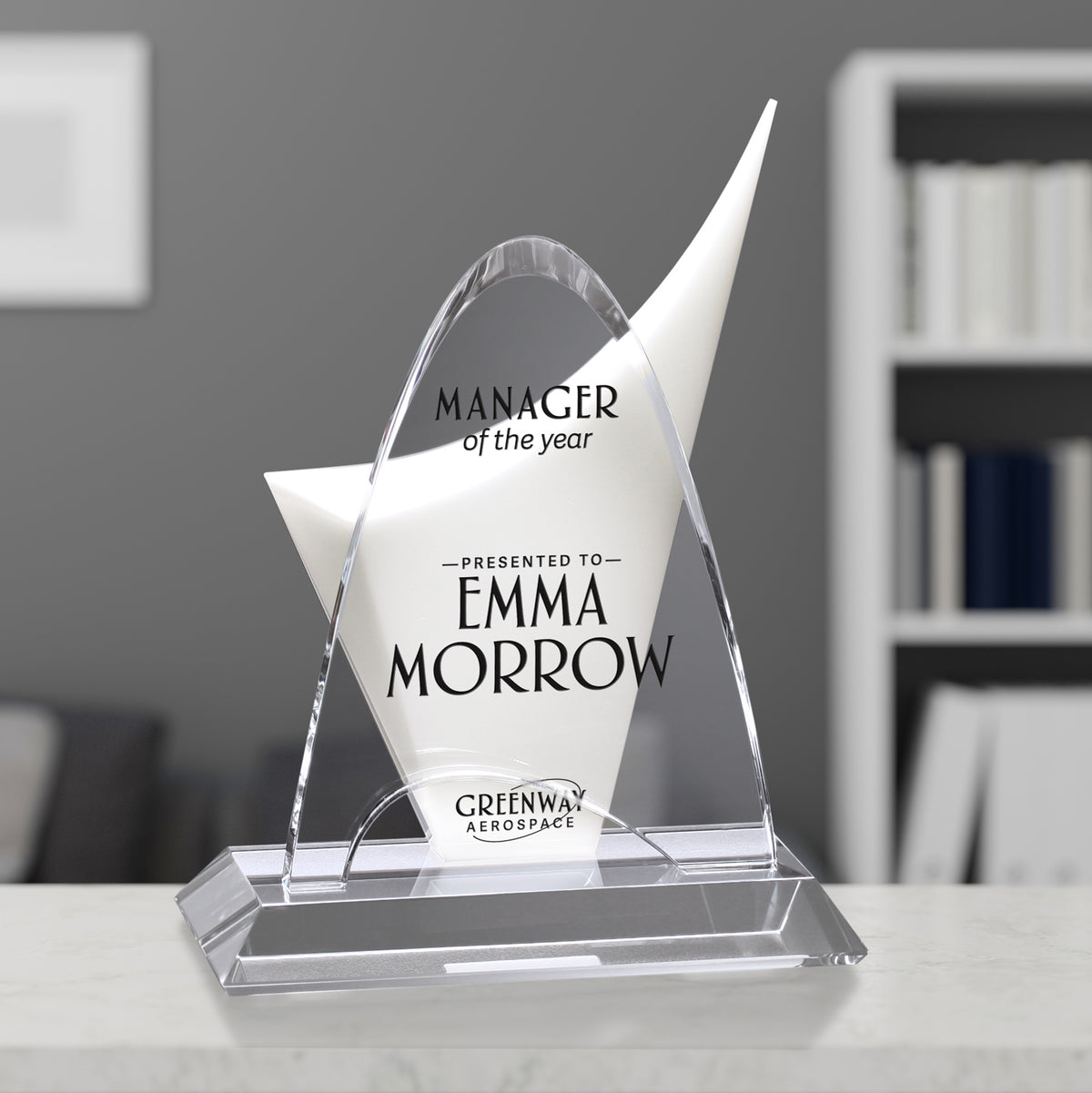 Discovery Award 11-3/4"; sample personalization shown