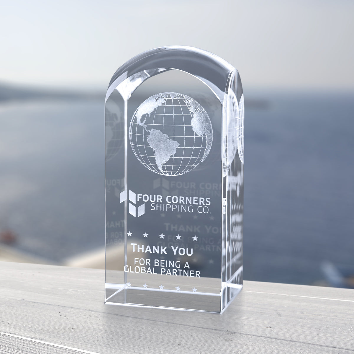 Dome Award 6-1/2"; sample personalization shown