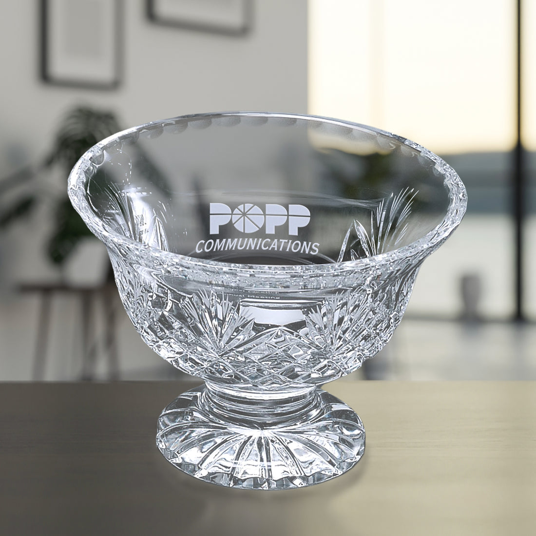 Durham Footed Trophy Bowl 5-3/4" Dia.; sample personalization shown