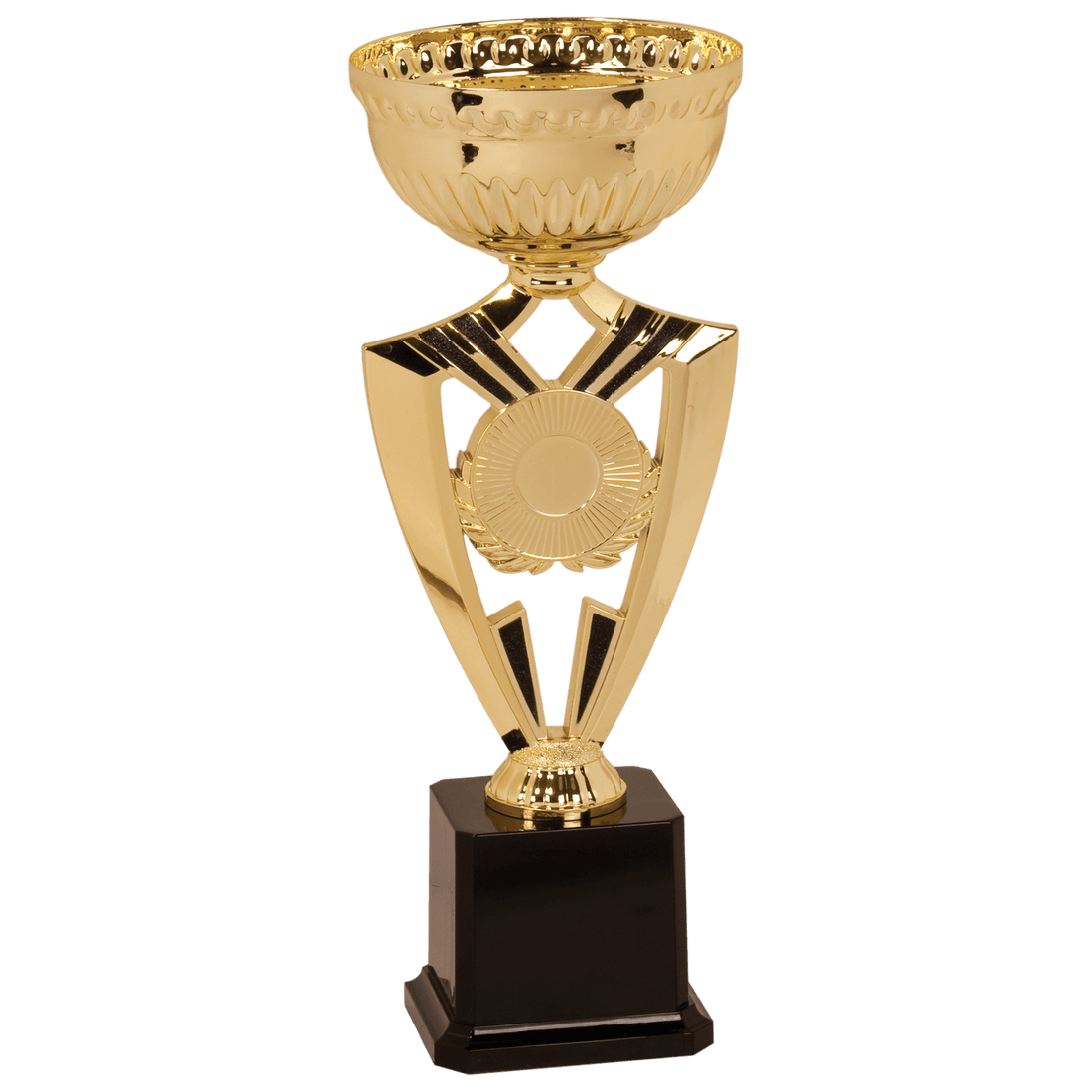 12 3/8" Gold Ribbon 2" Insert Holder Easy Cup Kit