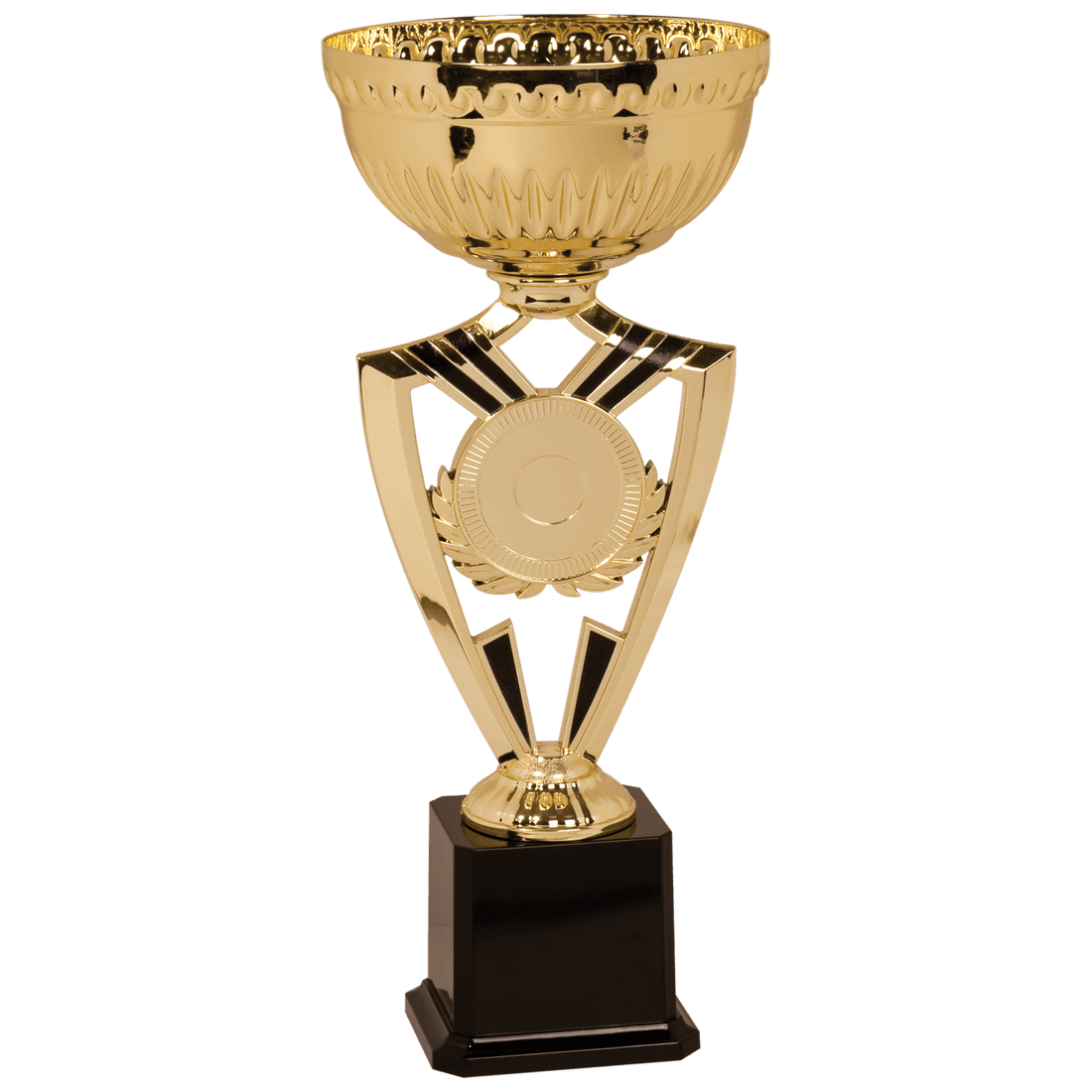 15" Gold Ribbon 2" Insert Holder Easy Cup Kit