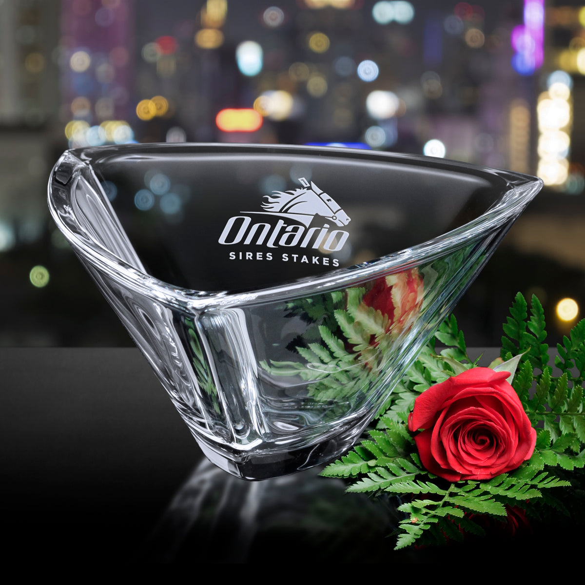 Elena Bowl 9-1/2" Dia.; sample personalization shown