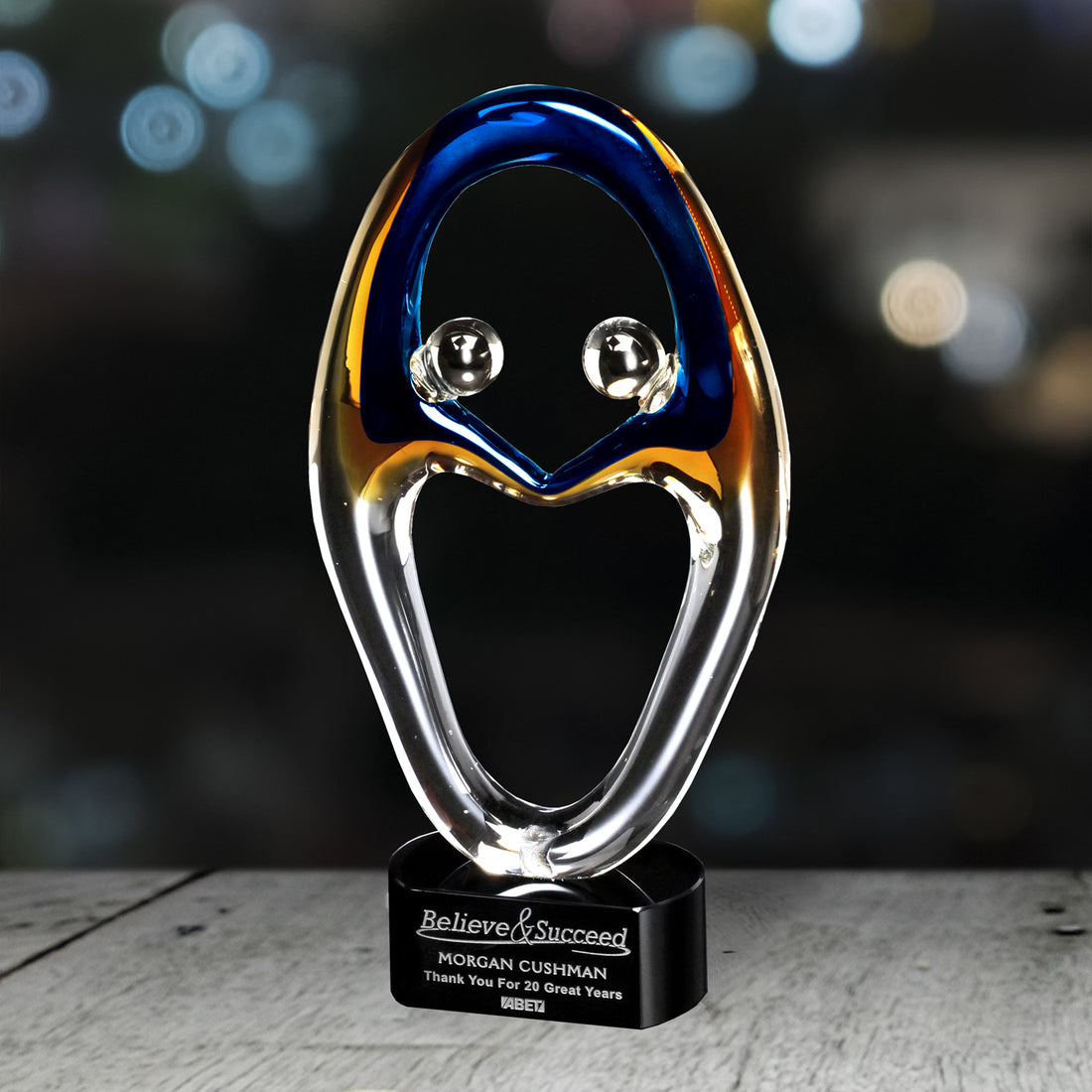 Engage Award 14"; sample personalization shown