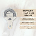 Premium stainless steel Hawthorne strainer