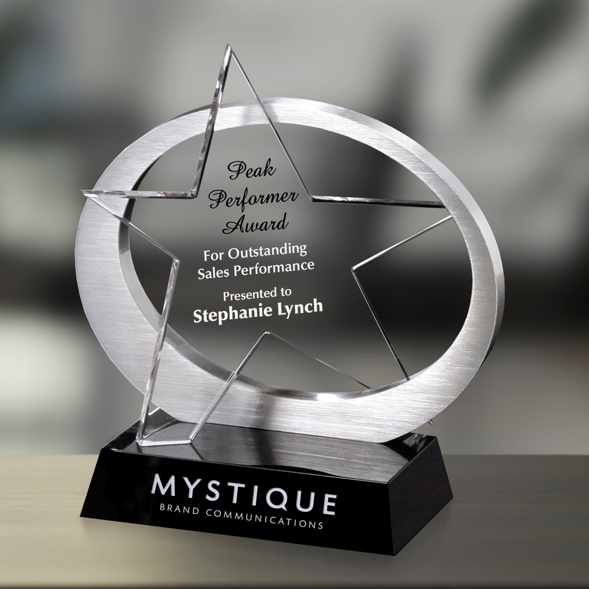 Exposure Star 7"; sample personalization shown