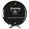 Floating Acrylic Standup Round Black