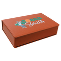 Basketball 6 oz. Laserable Leatherette Flask Gift Set