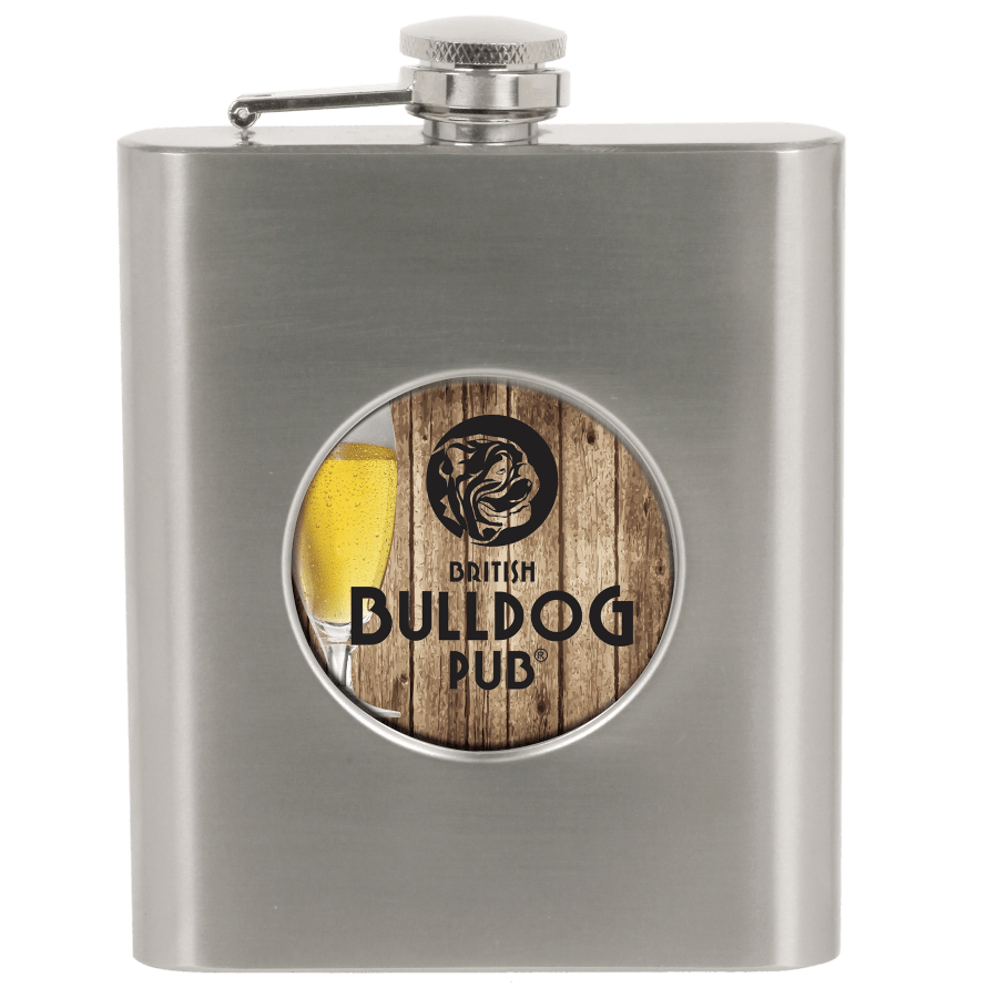 Stainless Steel 6 oz. Flask with 2" Insert