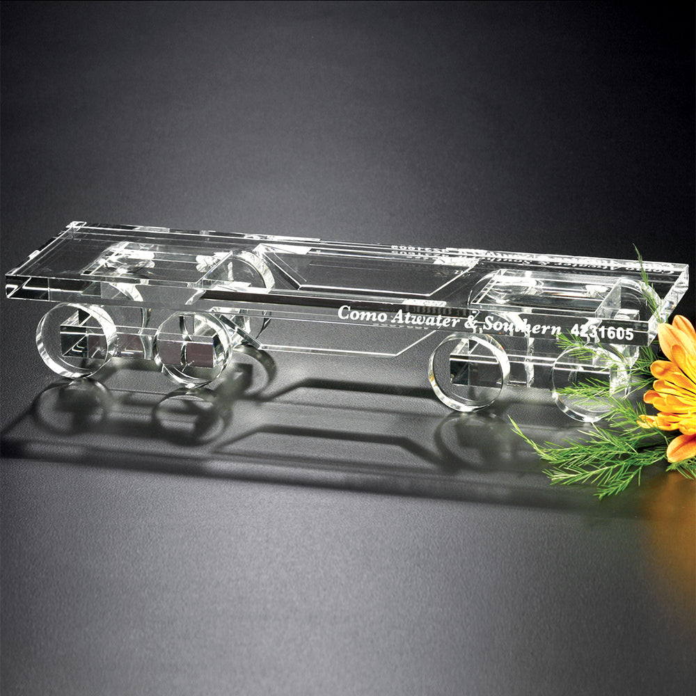 Flatcar Train 10-1/2" W; sample personalization shown