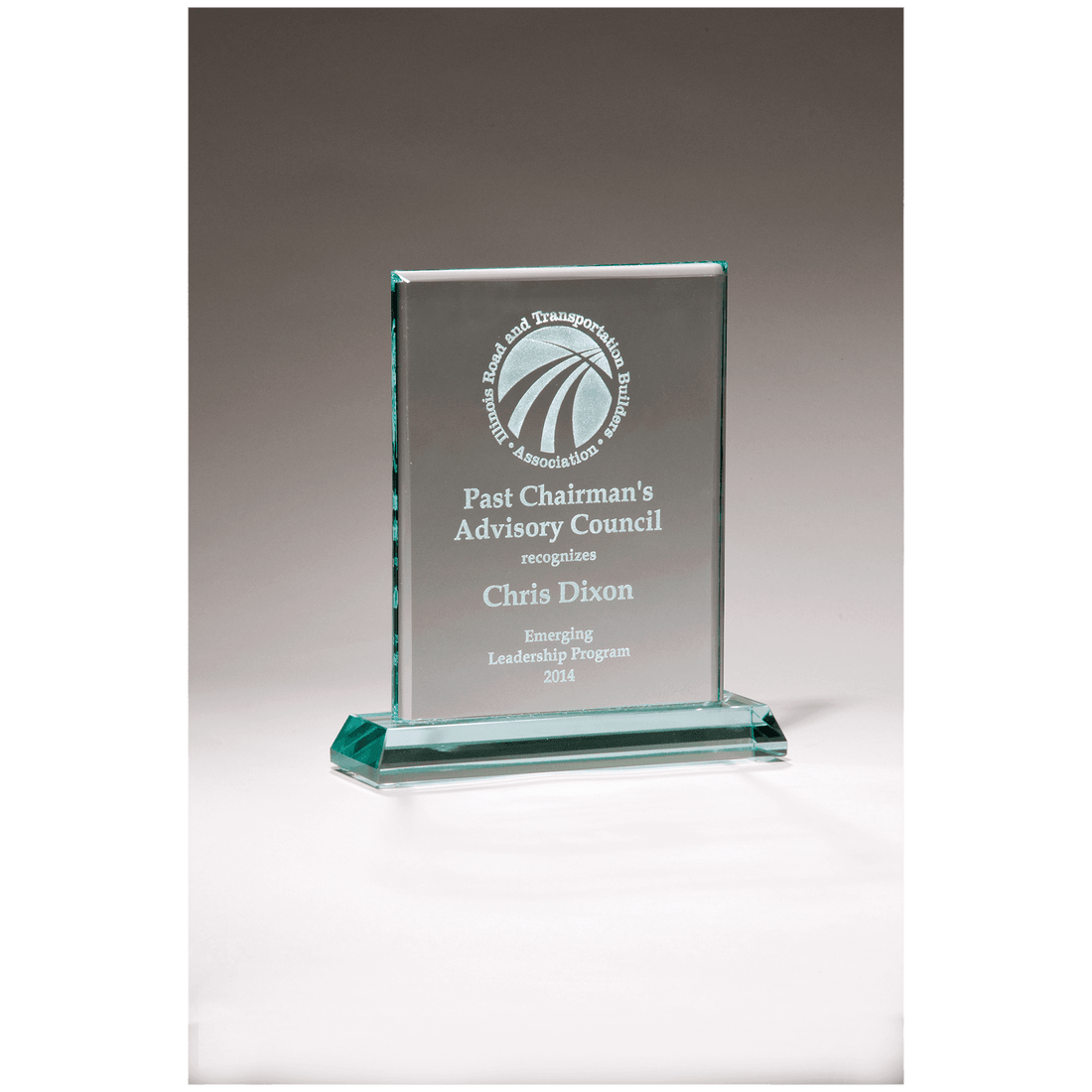 4" x 5" Premium Series Jade Glass Award
