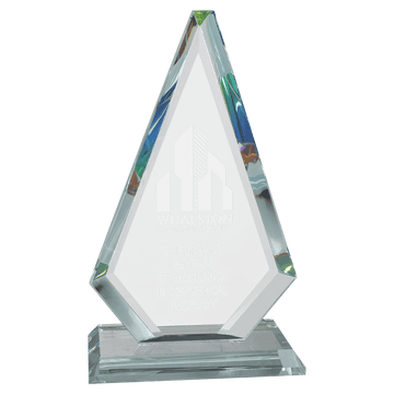 5 1/8" x 8 5/8" Diamond Series Jade Glass with Prism-Effect Top