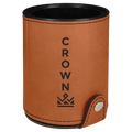 Rawhide Laserable Leatherette Dice Cup with 5 Dice