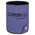 Purple Laserable Leatherette Dice Cup with 5 Dice