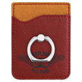 Rose Laserable Leatherette Phone Wallet with Silver Phone Wallet with Silver Ring