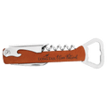 Rawhide Laserable Leatherette Wine Bottle Opener