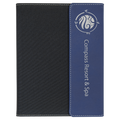 Blue/Silver Laserable Leatherette / Black 7