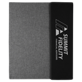 Black/Silver Laserable Leatherette / Gray 9 1/2