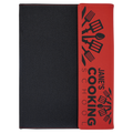 Red Laserable Leatherette / Black 9 1/2