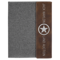 Rustic/Silver Laserable Leatherette/Gray 9 1/2