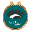 Antique Gold Golf Hat Clip with Sublimatable Ball Marker