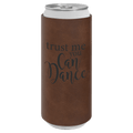 Dark Brown Laserable Leatherette Slim Beverage Holder