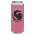 Pink Laserable Leatherette Slim Beverage Holder