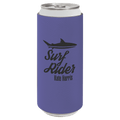 Purple Laserable Leatherette Slim Beverage Holder