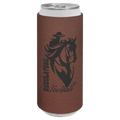 Football Laserable Leatherette Slim Beverage Holder