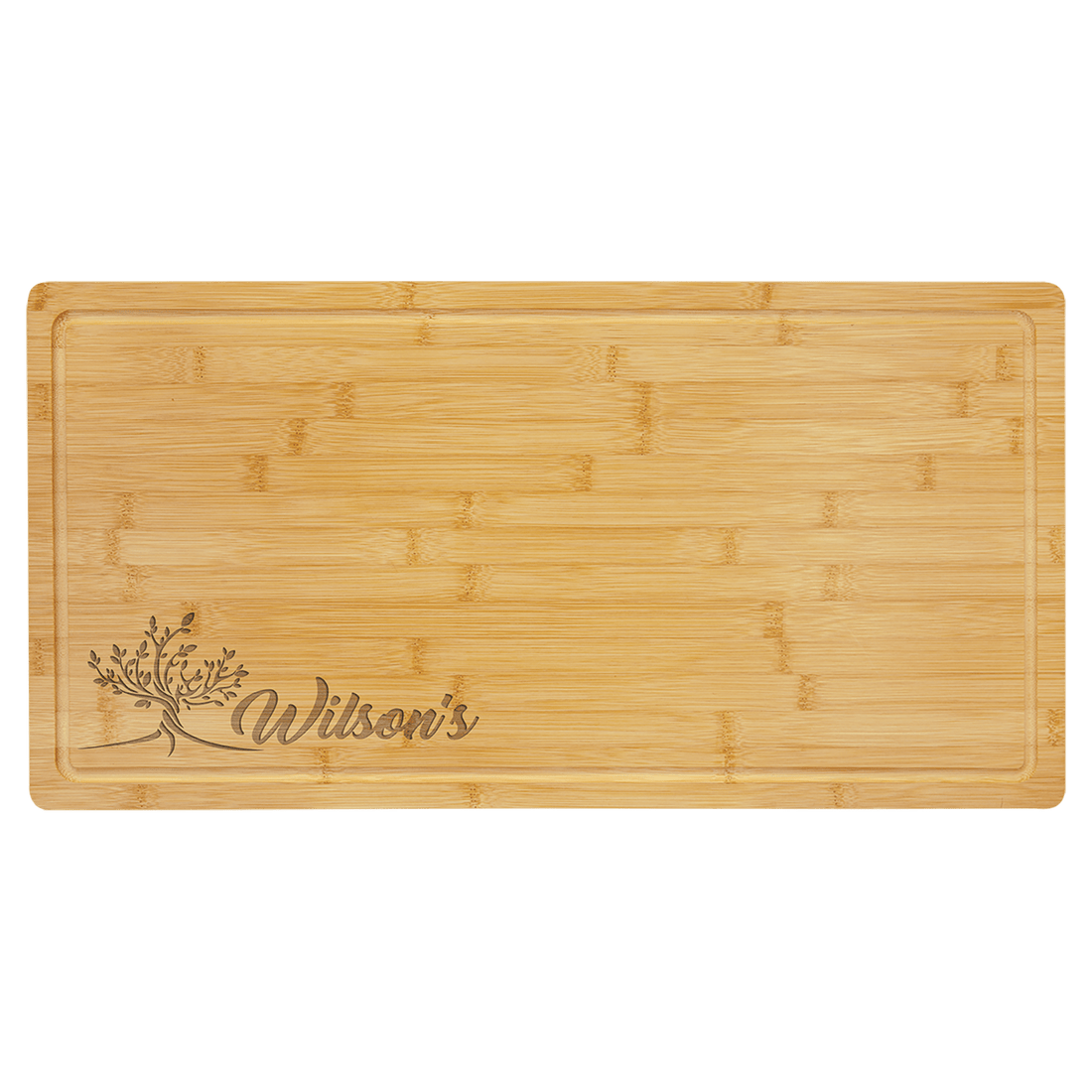 23 3/4" x 12" Bamboo Cutting Board with Drip Ring