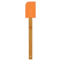 Orange Silicone Spatula with Bamboo 11 3/4