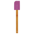 Purple Silicone Spatula with Bamboo 11 3/4