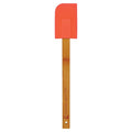 Red Silicone Spatula with Bamboo 11 3/4