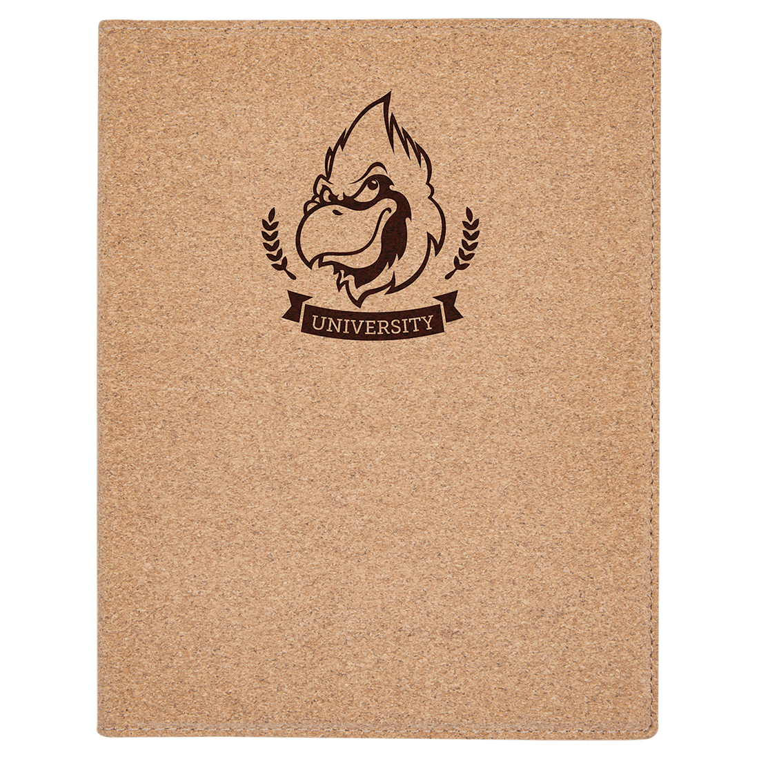 7" x 9" Small Cork Portfolio with Notepad