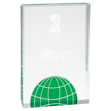 Green 6" x 8" Globe Acrylic