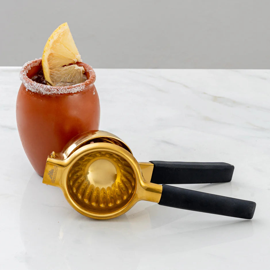 Sleek Gold Citrus Juicer