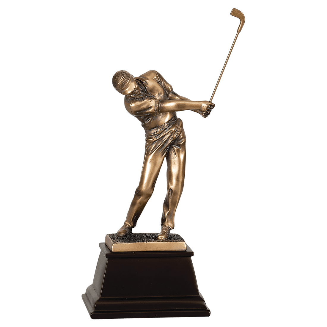 15" Bronze Male Golf Resin Award