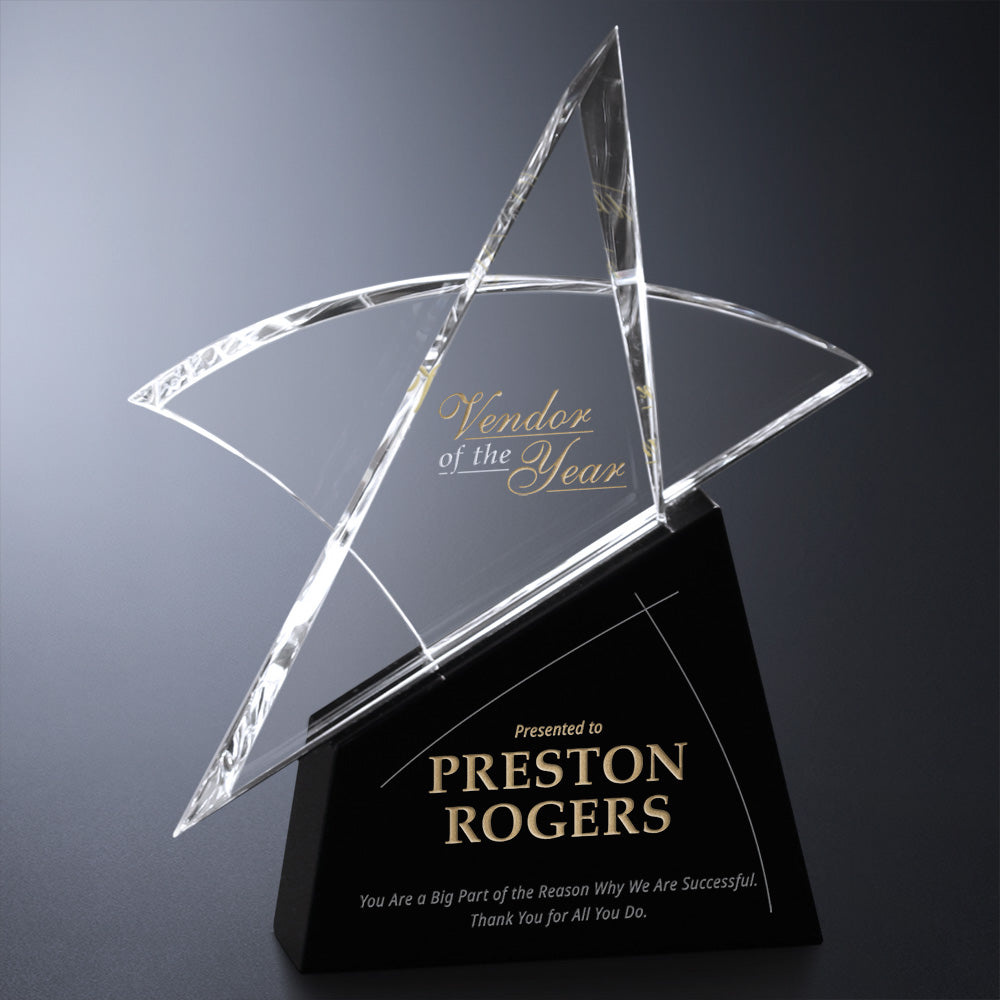 Gemini Star 9-1/4"; sample personalization shown