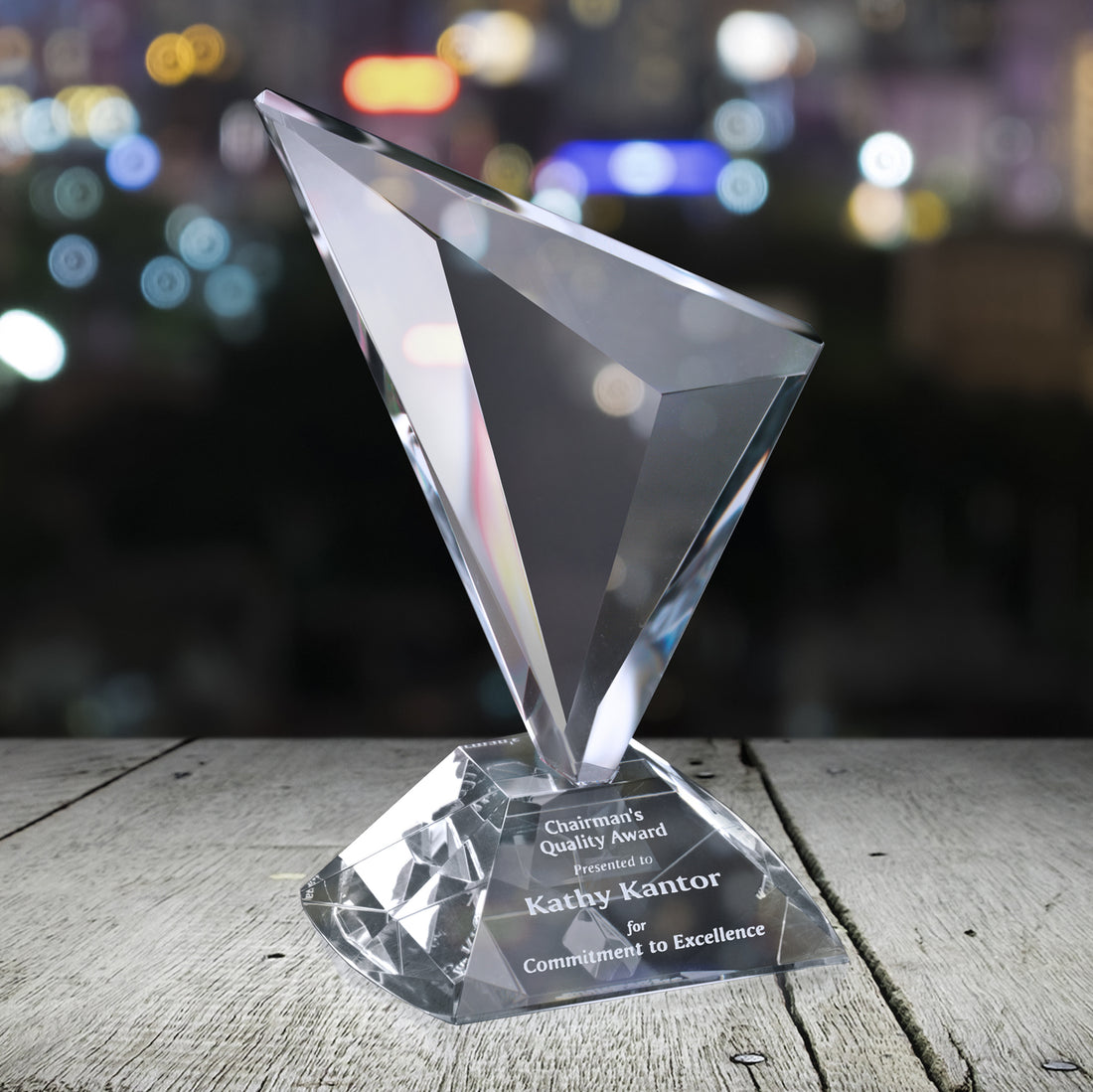 Genesis Award 9"; sample personalization shown