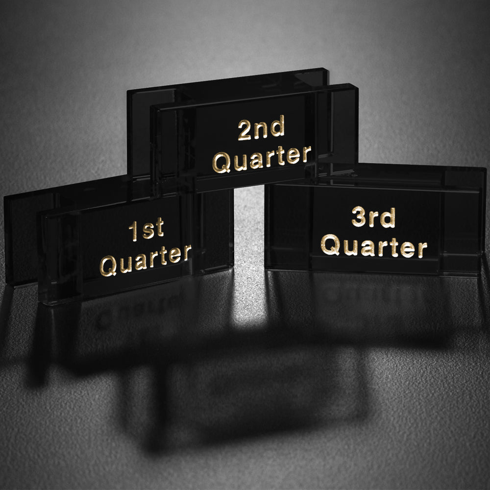 Goal-Setter Block - Black; sample personalization shown