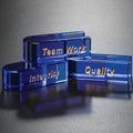 Goal-Setter Block - Blue; sample personalization shown
