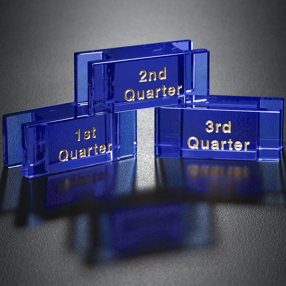 Goal-Setter Block - Blue; sample personalization shown