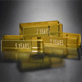 Goal-Setter Block - Gold; sample personalization shown