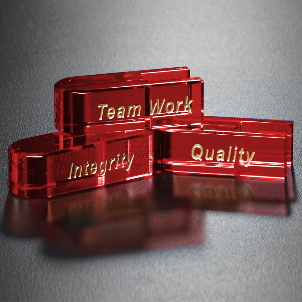 Goal-Setter Block - Red; sample personalization shown