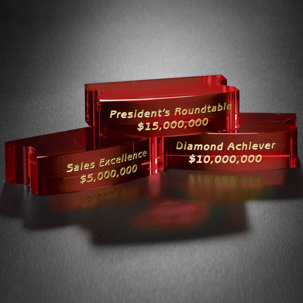 Goal-Setter Block - Red; sample personalization shown